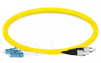 SPACECOM LC/UPC-FC/UPC 單模雙纖光纖跳線-2.0mm LSZH